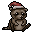 Raccoon Santa